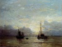 Hendrik Willem Mesdag - Fishing Boats Near The Coast